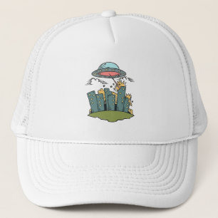 Alien Attack Trucker Hat