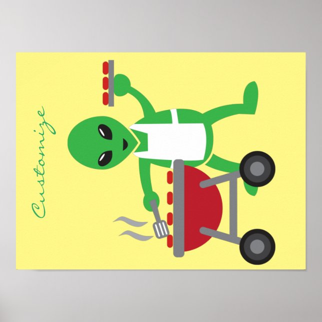 Alien Barbecue Cookout Thunder_Cove Poster (Front)