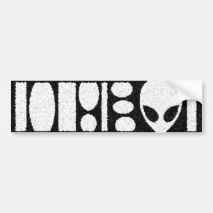 aLiEn BARCODE! Bumper Sticker