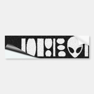aLiEn BARCODE! Bumper Sticker