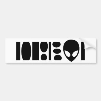 aLiEn BARCODE! Bumper Sticker