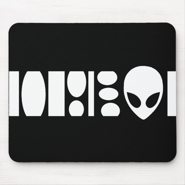 aLiEn BARCODE! Mouse Mat (Front)
