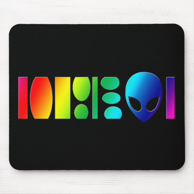 aLiEn Barcode Mouse Pad! Mat (Front)