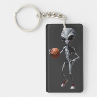 Alien Basketball Key Ring