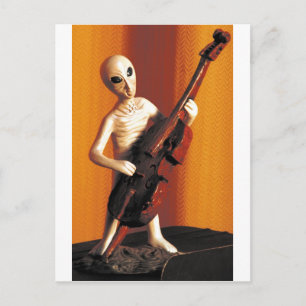 Alien Bass-ics Postcard