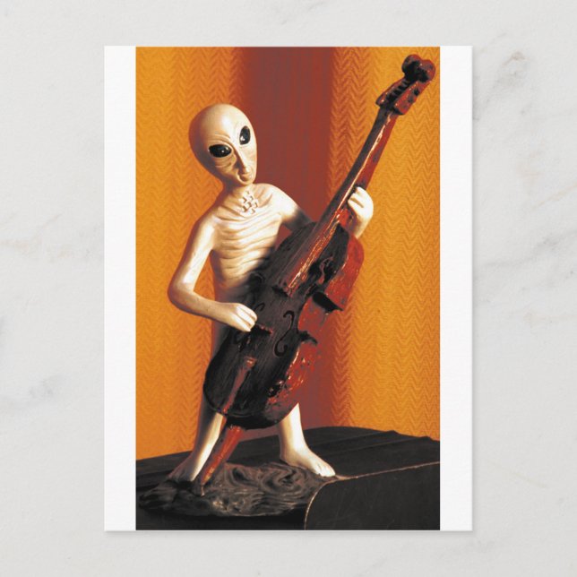 Alien Bass-ics Postcard (Front)