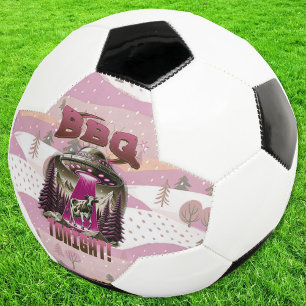 Alien BBQ Cow Abduction Joke Football