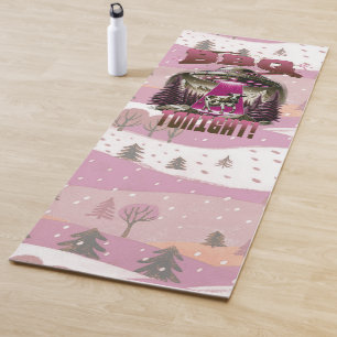 Alien BBQ Cow Abduction Joke Yoga Mat