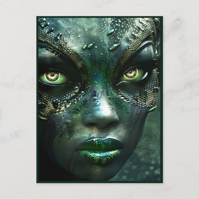  Alien Beauty From The Swamp Planet Sirrus Postcard (Front)