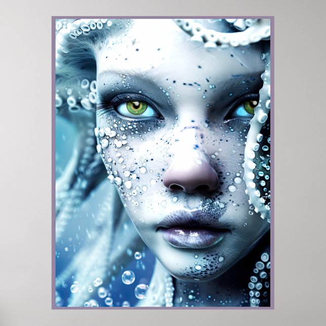 Alien Beauty From The Water Planet Poster (Front)