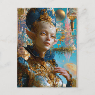 Alien Beauty - Sclar Postcard