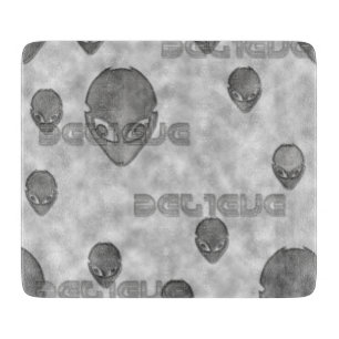 Alien Believe Cutting Board
