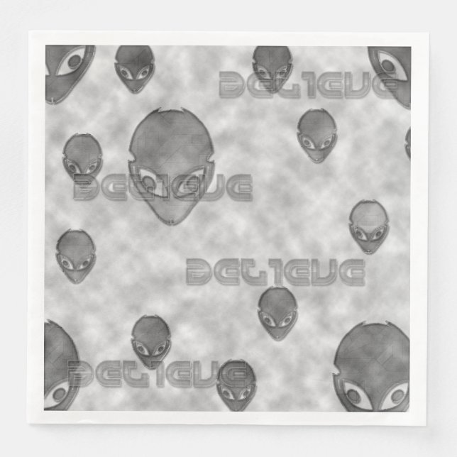 Alien Believe Napkin (Front)