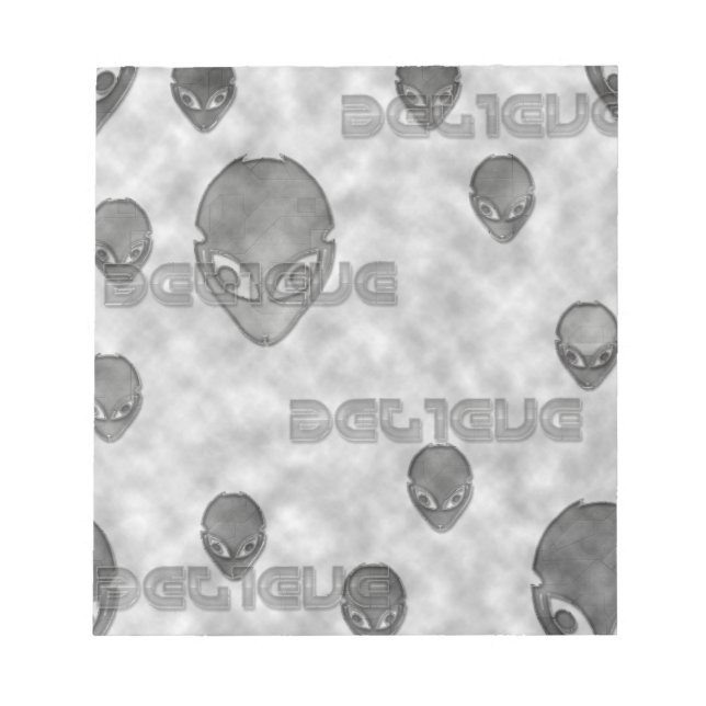 Alien Believe Notepad (Front)