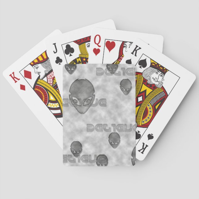 Alien Believe Playing Cards (Back)