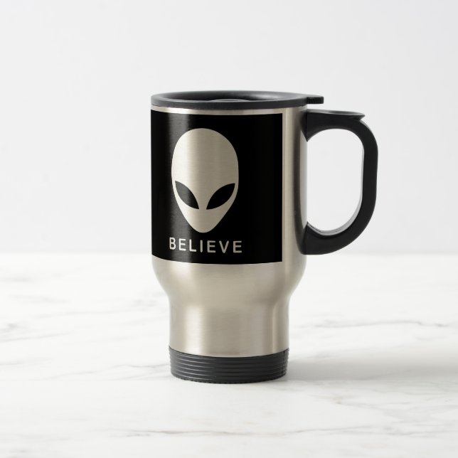 Alien Believe Travel Mug (Right)