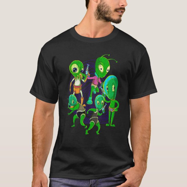Alien Believer Extraterrestrial Sci Fi Cute Alien T-Shirt (Front)