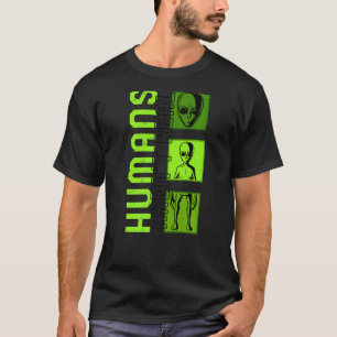 Alien Believer Humans Aren't Real Science Space G T-Shirt