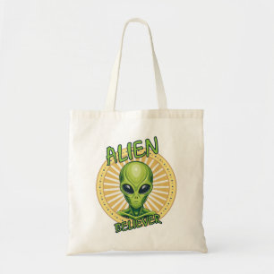 Alien Believer Tote Bag