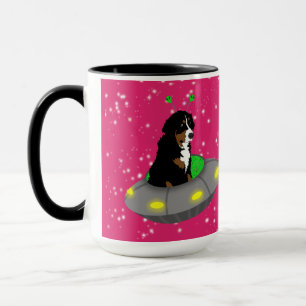 Alien Bernese Mountain Dog Mug