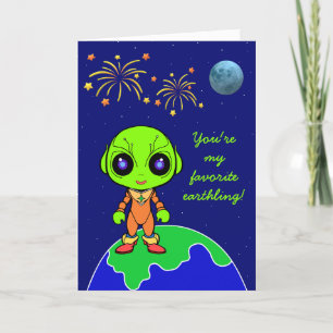 Alien Birthday Card new by Jo Images