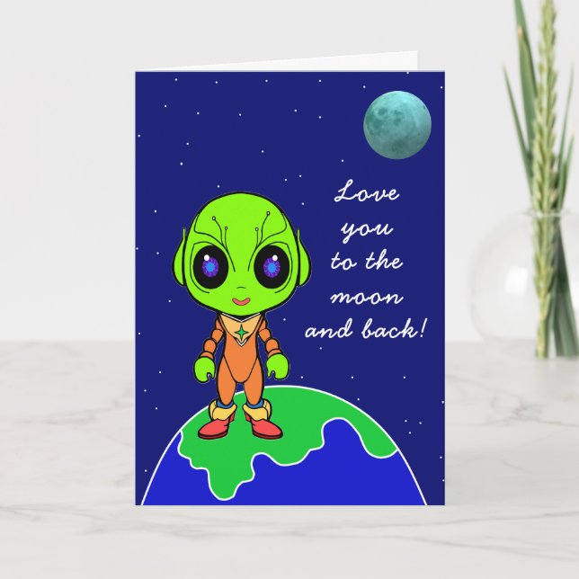Alien Birthday Card new by Jo Images (Front)