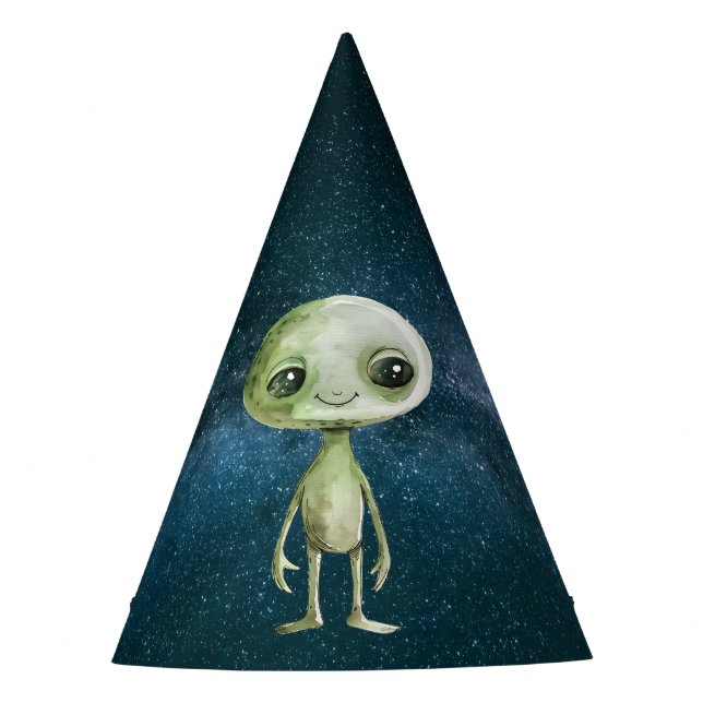 Alien Birthday Party Hats (Front)