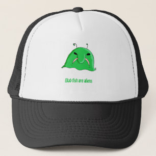 Alien blob trucker hat