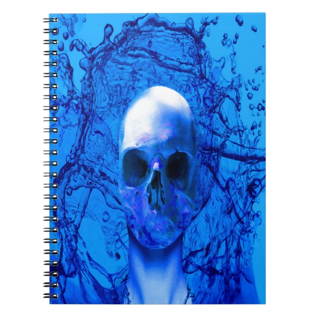Alien blue skull notebook (Front)