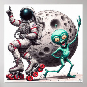 Alien Boogie Space Poster