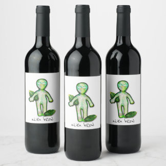 aLiEn bReW Wine Labels