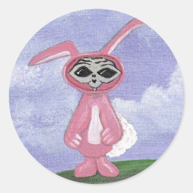 Alien Bunny Sticker (Front)