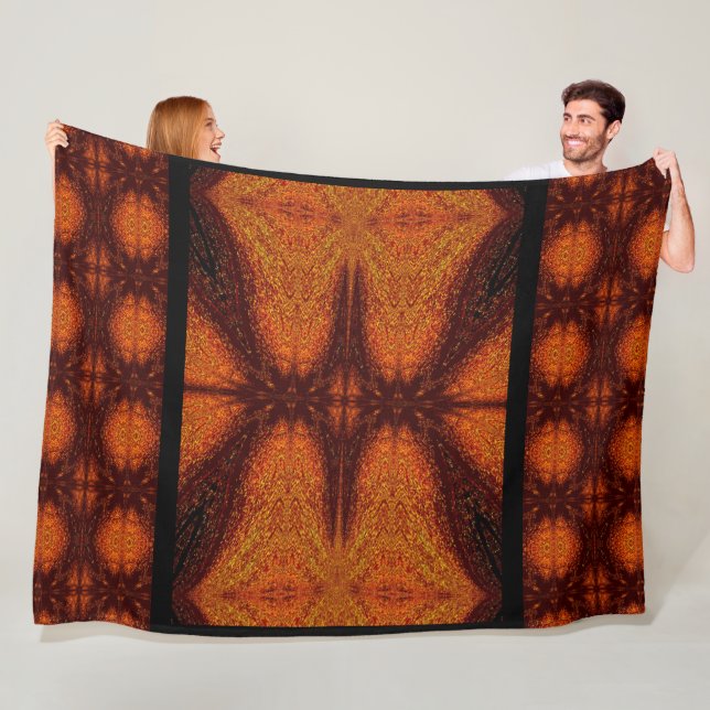 Alien Butterfly Fleece Blanket (In Situ)