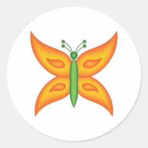 Alien Butterfly Sticker