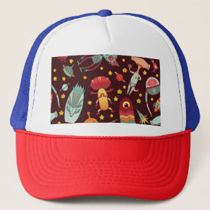 Alien Cartoon: Vintage Space Fun Trucker Hat