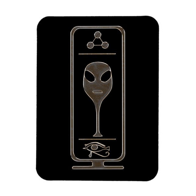 Alien Cartouche Magnet (Vertical)
