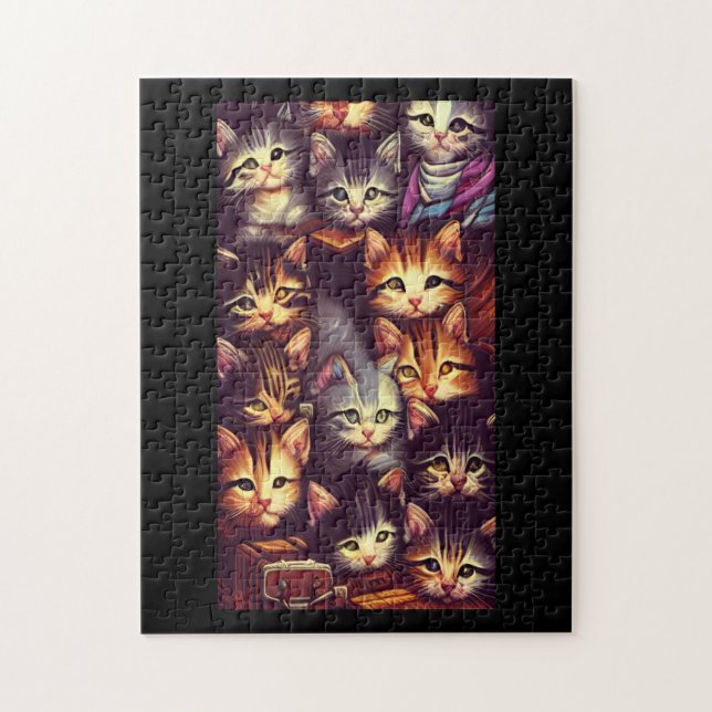 Alien cat column travel kitty voices jigsaw puzzle (Vertical)