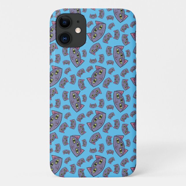 Alien Cat Pattern Case-Mate iPhone Case (Back)