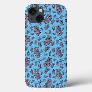 Alien Cat Pattern iPhone 13 Case