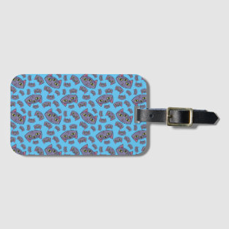 Alien Cat Pattern Luggage Tag