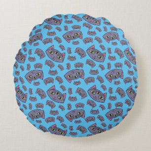 Alien Cat Pattern Round Cushion