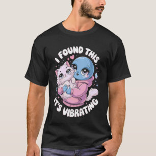 Alien Cat Pixel Retro SciFi Humour T-Shirt