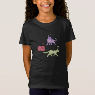 Alien Cats Whimsical Space Cat Funny Sci-Fi T-Shirt