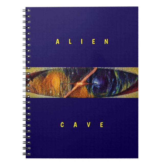 Alien Cave - Purple  Notebook (Front)