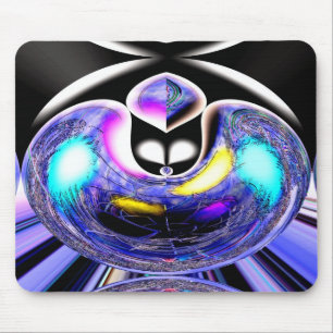 Alien celestial cat mouse mat