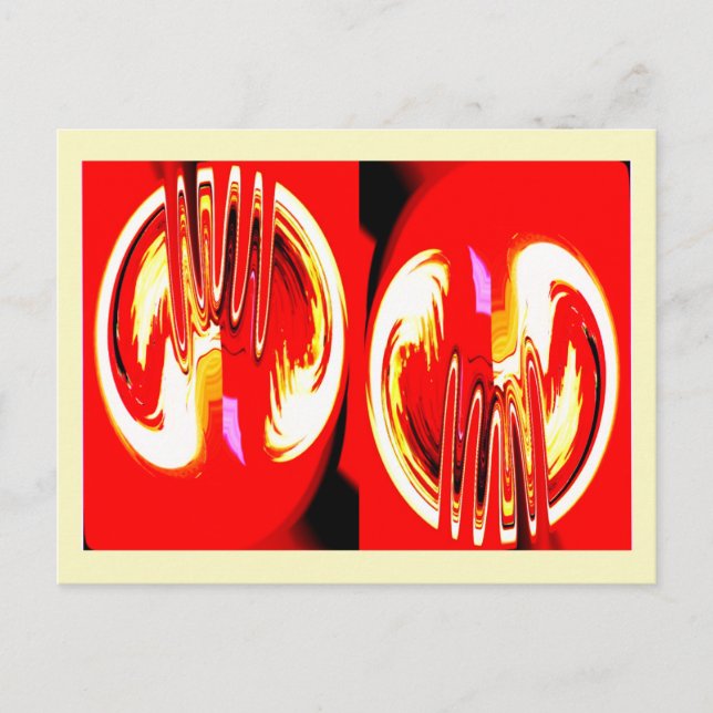 Alien cells art postcard (Front)