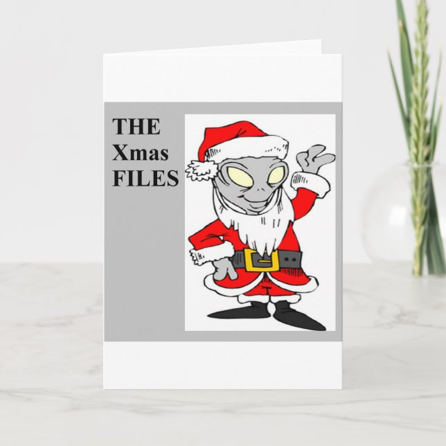alien christmas holiday card (Front)