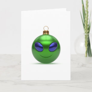Alien Christmas Holiday Card