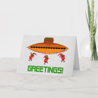 Alien Christmas Holiday Card