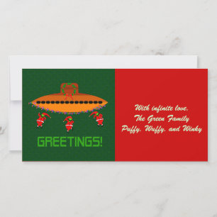 Alien Christmas Holiday Card